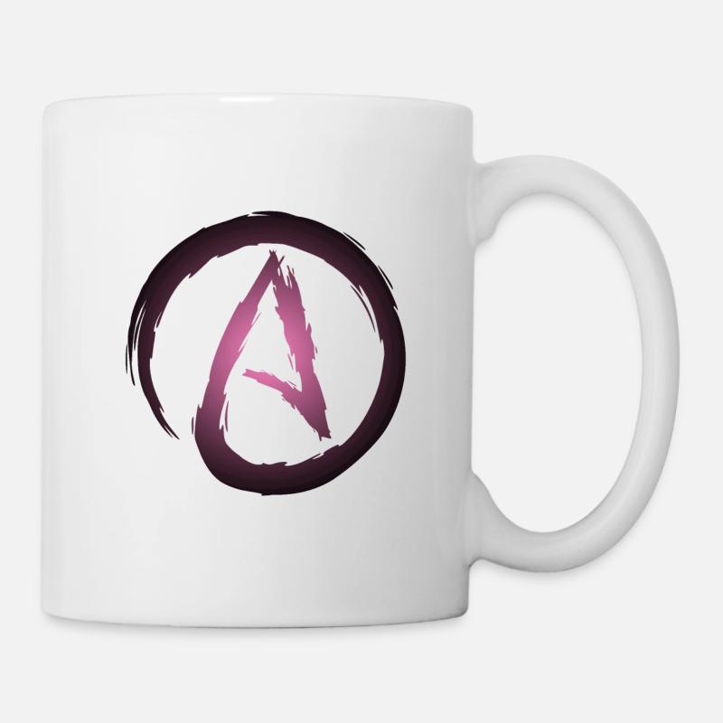 Athée symbole athée - Mug blanc - blanc