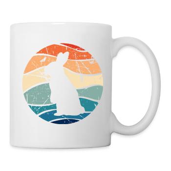 Rabbit Easter Retro Gift - Mug - white - Right