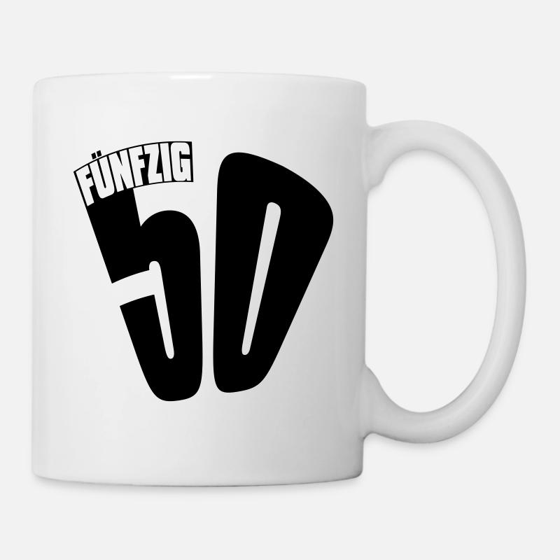 50. Geburtstag - Tasse - Weiß