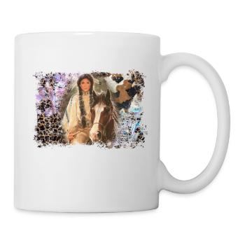 Vintage Indian Girl Chief - Mug - white - Right