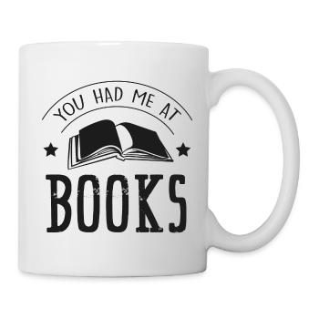 Buch Liebhaber Hobby - Tasse - Weiß - Rechts