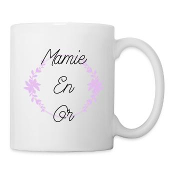 Mamie en or - Mug blanc - blanc - Droite