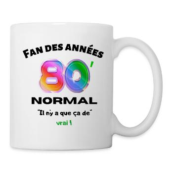 Impression Année 80' - Mug blanc - blanc - Droite
