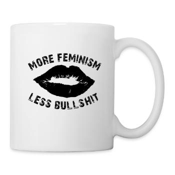 Plus de féminisme - Mug blanc - blanc - Droite