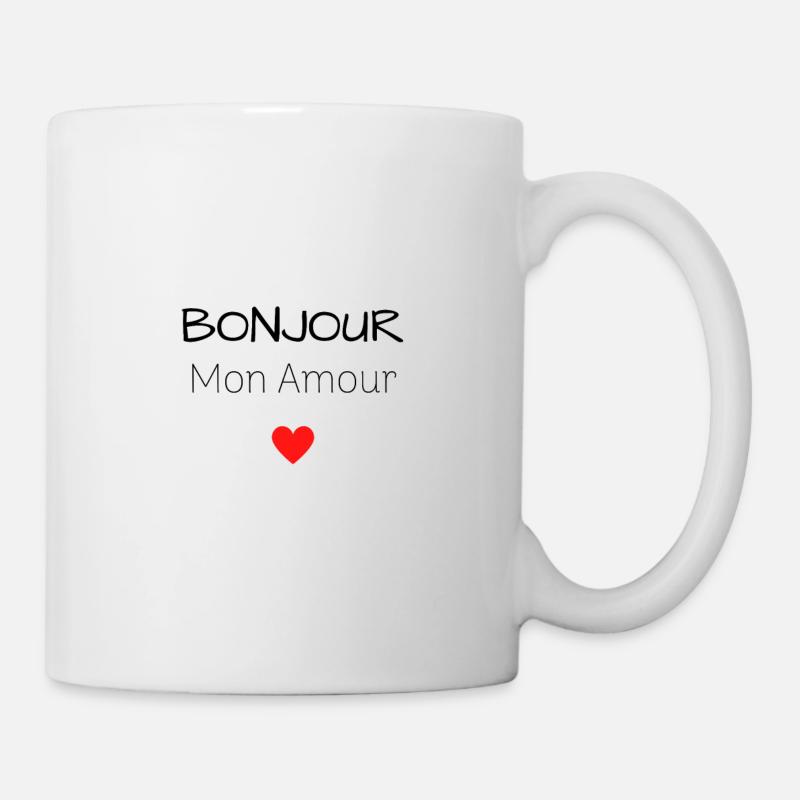 Bonjour mon amour - Mug blanc - blanc