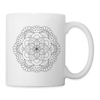 Mandalas For Peace - Tasse - Weiß - Rechts