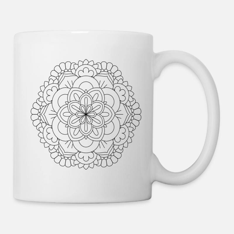 Mandalas pour la paix - Mug blanc - blanc