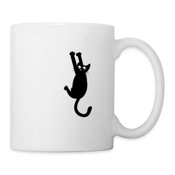 Katze Katzen Cat Kater Katzenliebhaber Kätzchen - Tasse - Weiß - Rechts