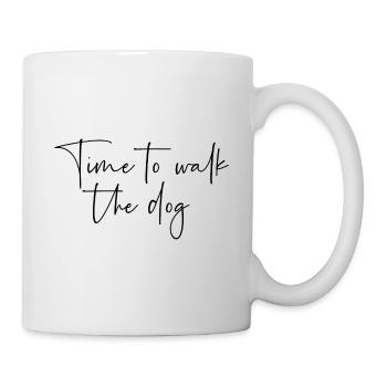 Time to walk the dog - Mug - white - Right