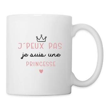 Je suis une princesse cadeau fille ado femme maman - Mug blanc - blanc - Droite