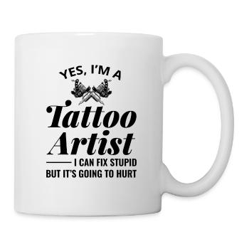 Tattoo Artist Humour Funny Saying Gift - Mug - white - Right