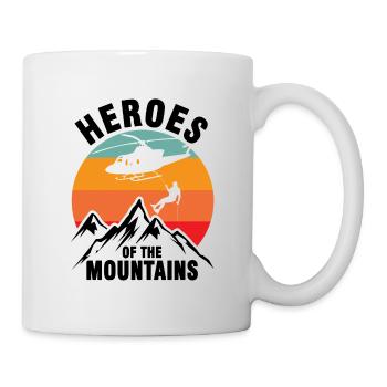 Mountain Rescue Helicopter Pilot Rescue Mountain - Mug - white - Right