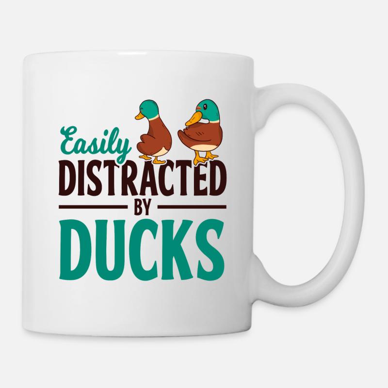 Canard canard Cadeau - Mug blanc - blanc