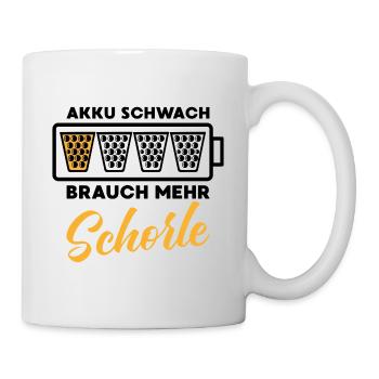 Schorle Pfälzer Riesling Weinfest - Tasse - Weiß - Rechts