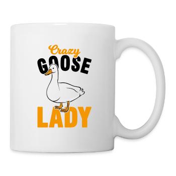 Gans Gänse Frau - Tasse - Weiß - Rechts
