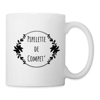 Pipelette de compet' noir - Mug blanc - blanc - Droite