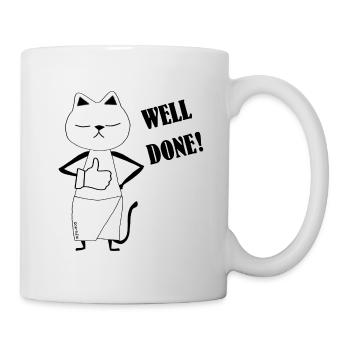 Nekochan Well Done - Mug - white - Right