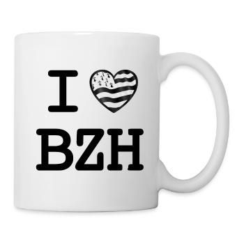 I Love Breizh (BZH) Gwenn ha Du - Mug blanc - blanc - Droite