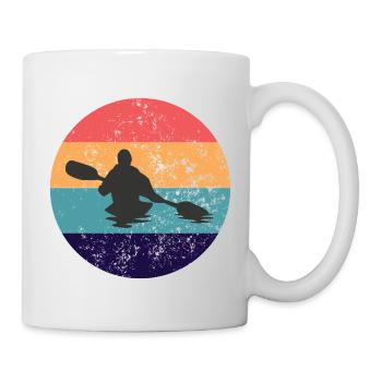 Kayak Vintage Retro Kayaker Kayak Lover cadeau - Mug blanc - blanc - Droite