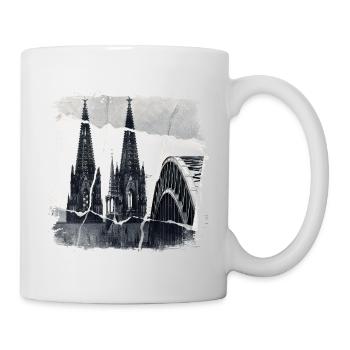 Cologne Allemagne Cologne Dom Cologne Ville Skyline - Mug blanc - blanc - Droite