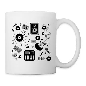Pêle-Mischen Musik - Tasse - Weiß - Rechts