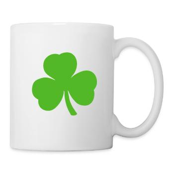 Clover Three-leaf clover lucky clover New Year - Mug - white - Right