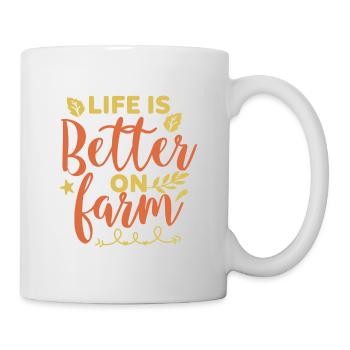 Life Is Better On A Farm - Mug - white - Right
