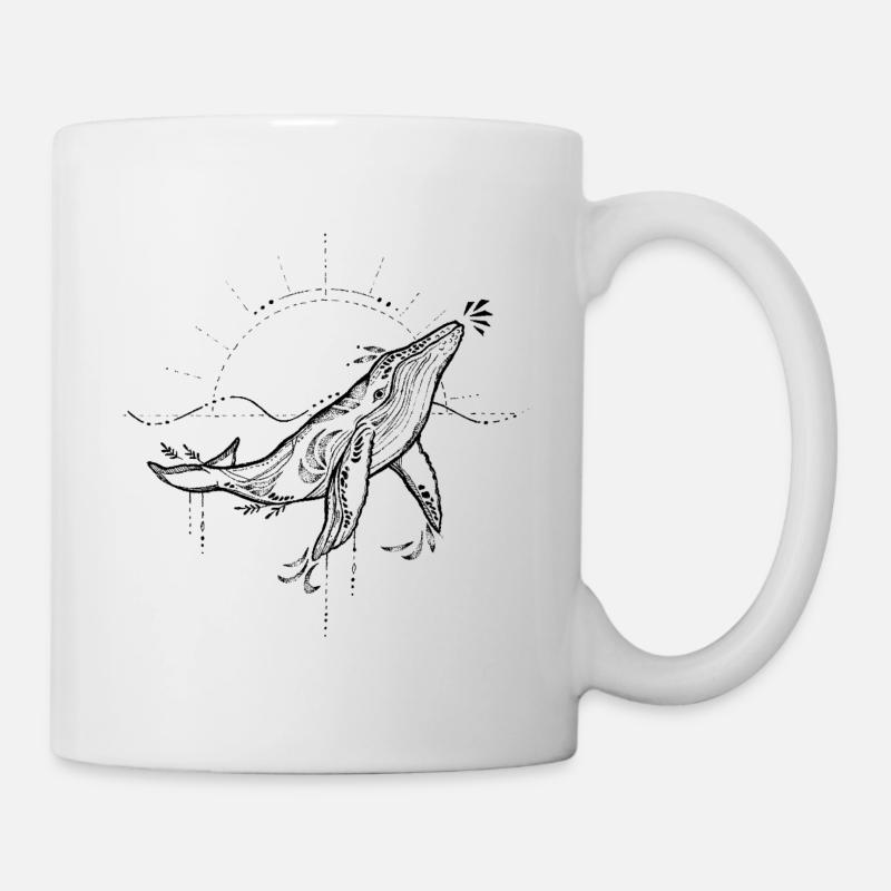 Blauwal - Tasse - Weiß