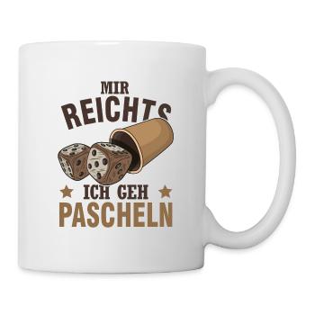 Cube Poker Yahtzee Kniffeln Pascheln - Mug - white - Right