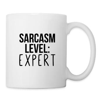 Sarcasm level: Expert - Mug blanc - blanc - Droite