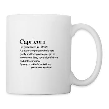 Définition capricorne - Mug blanc - blanc - Droite