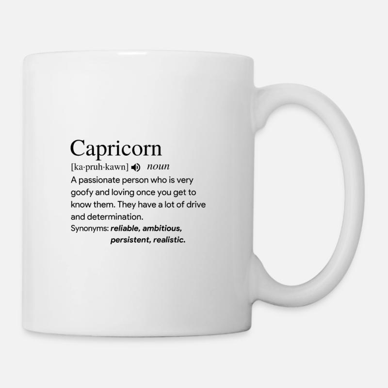 Capricorn Definition - Mug - white