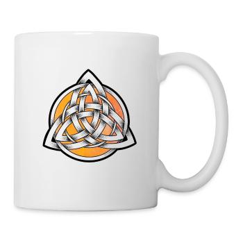 Triquetra dotwork - Mug blanc - blanc - Droite