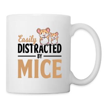Niedliche Maus Mäusehaltung Mäuse Flüsterer - Tasse - Weiß - Rechts