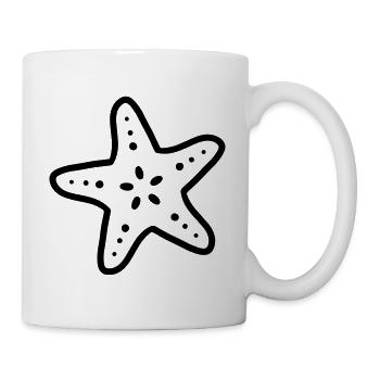 étoiles de mer starfish étoile de mer - Mug blanc - blanc - Droite