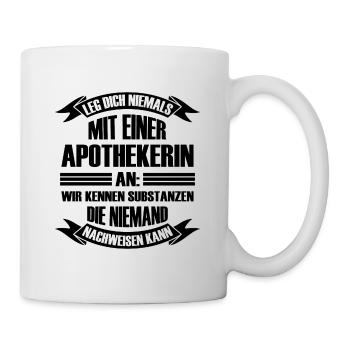 Mit einer Apothekerin Apotheke Geschenk - Tasse - Weiß - Rechts