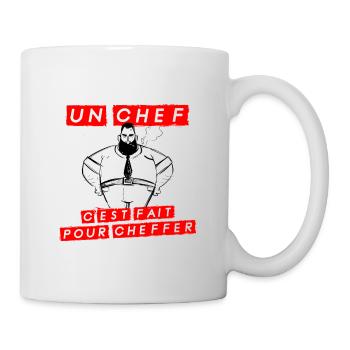 Un chef c'est fait pour cheffer - Mug blanc - blanc - Droite
