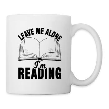 Bücher Lesen Buch Leser Geschenk - Tasse - Weiß - Rechts