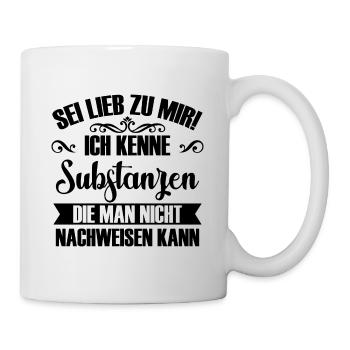 Substanzen Apotheke Geschenk Apotheker - Tasse - Weiß - Rechts