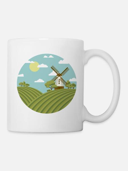 Windmill, windmill in the Netherlands - Mug - white