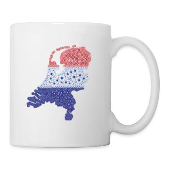 Niederlande flagge, Niederländische flagge - Tasse - Weiß - Rechts