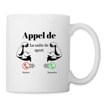Call from the weight room - Mug - white - Right