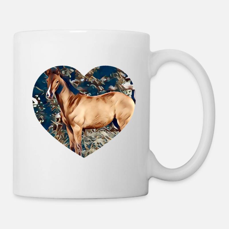 Cheval - Mug blanc - blanc