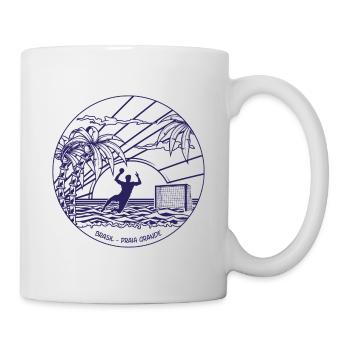 Beach handball -Brasil - Praia Grande - Tasse - Weiß - Rechts
