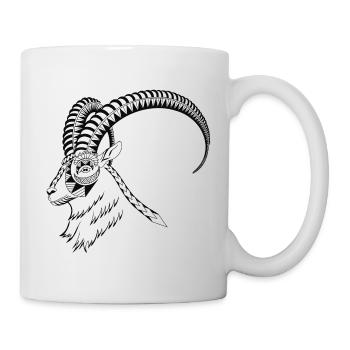 steinbock - Tasse - Weiß - Rechts