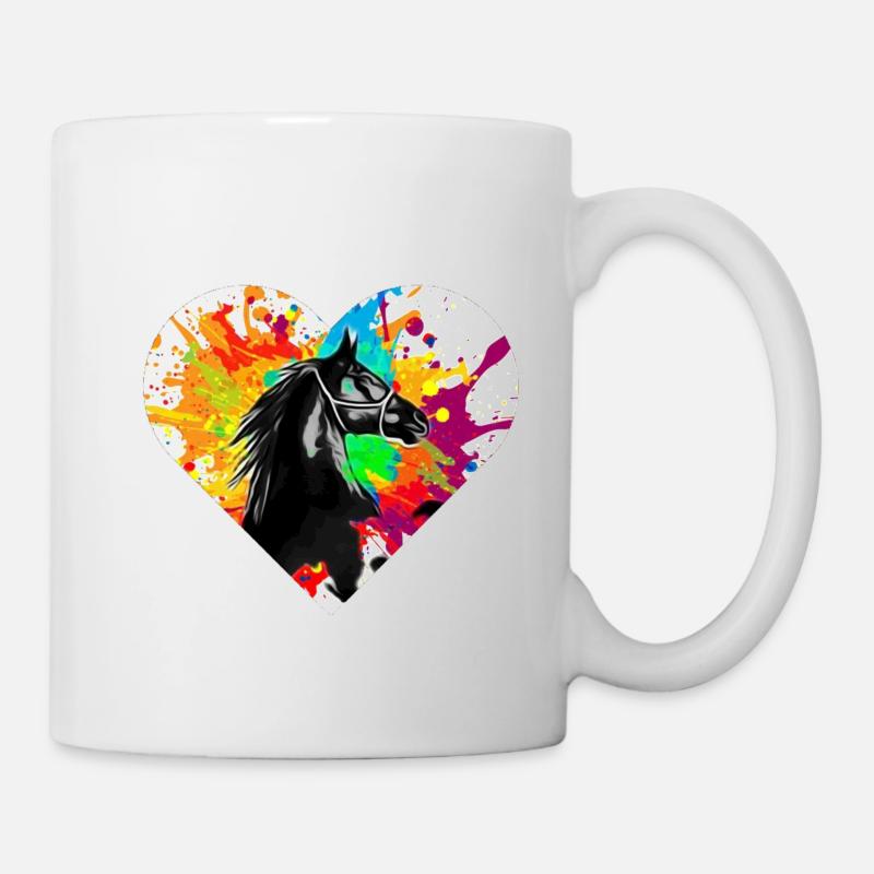 Cheval - Mug blanc - blanc