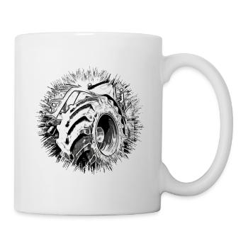 Traktor - Tasse - Weiß - Rechts