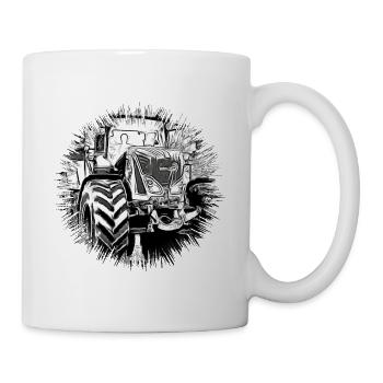 Traktor - Tasse - Weiß - Rechts