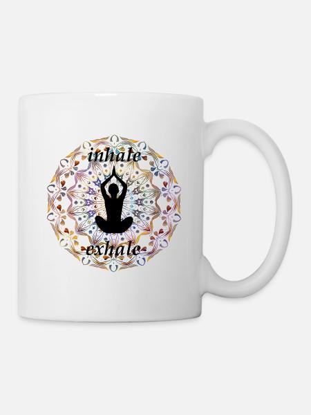 Inhale and Exhale - Mug - white