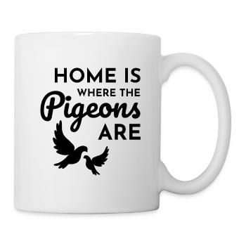 Pigeon Racing Lover Breeder Fancier Breeding Funny - Mug - white - Right